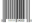 Barcode Image for UPC code 011111040038. Product Name: Unilever Dove Exfoliating Body Polish Crushed Cherries & Chia Milk All Skin Type  10.5 oz
