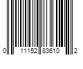 Barcode Image for UPC code 011152836102. Product Name: JFC J-Basket Spicy Shrimp Chips (Prawn Crackers) 60g