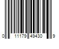 Barcode Image for UPC code 011179494309