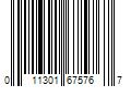 Barcode Image for UPC code 011301675767