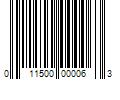 Barcode Image for UPC code 011500000063