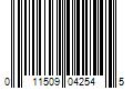 Barcode Image for UPC code 011509042545. Product Name: COMBE INCORPORATED Just For Men 1-Day Beard & Brow Color  Brush-In/Wash-Out  Darkest Brown/Black 0.3 Fl. oz.