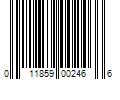 Barcode Image for UPC code 011859002466. Product Name: Dubro Products 1.25 x 0.12 in. Spring Steel Axle Shafts