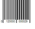 Barcode Image for UPC code 0120000000029