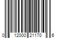 Barcode Image for UPC code 012000211706