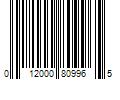 Barcode Image for UPC code 012000809965. Product Name: Mountain Dew 12-Pack 12 oz Regular Cans