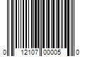Barcode Image for UPC code 012107000050