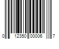 Barcode Image for UPC code 012350000067