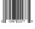 Barcode Image for UPC code 012587222775. Product Name: Glad ForceFlex MaxStrength with Clorox Trash Bags, 13 Gal, Eucalyptus and Peppermint, 34 Ct