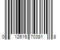 Barcode Image for UPC code 012615703818