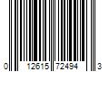 Barcode Image for UPC code 012615724943