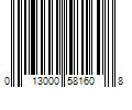 Barcode Image for UPC code 013000581608