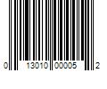 Barcode Image for UPC code 013010000052. Product Name: Joes Racing Products 13650 Steering Wheel Pad