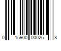 Barcode Image for UPC code 015900000258