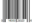 Barcode Image for UPC code 016000283206. Product Name: General Mills Bugles Crispy Corn Snacks  Nacho Cheese  Snack Bag  7.5 oz