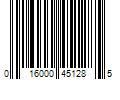 Barcode Image for UPC code 016000451285. Product Name: GENERAL MILLS SALES INC. Bugles Nacho Cheese Crispy Corn Snacks  3.7 oz Bag
