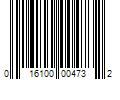 Barcode Image for UPC code 016100004732