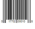 Barcode Image for UPC code 017702000108. Product Name: Black s Black Marine OL-010 Outrigger Line 100  Black Mono 400 lb Test With Crimps