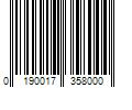 Barcode Image for UPC code 0190017358000. Product Name: Aruba AP-505 2x2 MU-MIMO 802.11ax Wireless Dual-Band Access Point