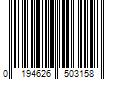 Barcode Image for UPC code 0194626503158. Product Name: Stetson Woodrow Hat Bleach/Black Band, L