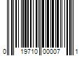 Barcode Image for UPC code 019710000071. Product Name: For Honda Passport & Isuzu Rodeo Axiom Amigo VehiCROSS Fan Clutch - Buyautoparts Fits select: 2000-2002 ISUZU RODEO S/LS/LSE  1998 ISUZU RODEO S/LS