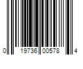 Barcode Image for UPC code 019736005784. Product Name: Intex 11.8 in. x 11.8 in. Microfiber Cleaning Towel Pop Box (50-Box)