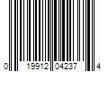 Barcode Image for UPC code 019912042374. Product Name: Custom Accessories Genuine Dickies Universal Accordion Auto Sunshade  Navy Pearl  806693WDI