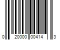 Barcode Image for UPC code 020000004143. Product Name: MOOG Chassis Products Juego de Gomas de Barra Estabilizadora