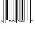Barcode Image for UPC code 020000004617. Product Name: Maxim Seal Kit For 4 In Bore Welded Cylinder 204610