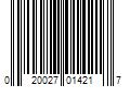 Barcode Image for UPC code 020027014217. Product Name: Global Industrial Continental 2818BK Black Plastic Rect. 28 Qt. Recyling Wastebasket