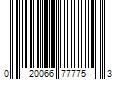Barcode Image for UPC code 020066777753. Product Name: Rust-Oleum Stops Rust 1 qt. Protective Enamel Satin Black Interior/Exterior Paint