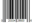 Barcode Image for UPC code 020334255006. Product Name: Traxxas 2550 - Countersunk Machine Screws  3x8mm (6)