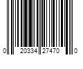 Barcode Image for UPC code 020334274700. Product Name: Traxxas 2747 Nylon Locknuts 5mm (4)