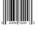 Barcode Image for UPC code 020334722003