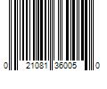 Barcode Image for UPC code 021081360050. Product Name: Ceaco - Thomas Kinkade - Holiday - Four 500 Piece Interlocking Jigsaw Puzzle