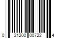 Barcode Image for UPC code 021200007224. Product Name: Beck Arnley BeckArnley 158-0322 Fuel Injector Pressure Regulator