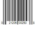 Barcode Image for UPC code 021205002538. Product Name: W R CASE & SONS CUTLERY COMPANY Mini Blackhorn