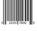 Barcode Image for UPC code 022000158925