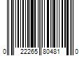 Barcode Image for UPC code 022265804810