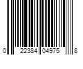 Barcode Image for UPC code 022384049758