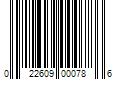 Barcode Image for UPC code 022609000786. Product Name: Champion Arocep Bleach