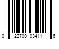 Barcode Image for UPC code 022700034116