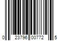 Barcode Image for UPC code 023796007725. Product Name: Oxy-Kem 18 oz. RV Holding Tank Treatment