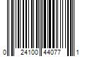 Barcode Image for UPC code 024100440771