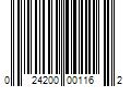 Barcode Image for UPC code 024200001162. Product Name: Polaris Replacement Light Bulb for Magic Chef 9122XPB - Compatible Magic Chef 8009 Light Bulb