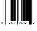 Barcode Image for UPC code 024721100122. Product Name: BLACK & DECKER US INC Irwin 11/16 in. Dia. x 7.5 in. L Auger Bit Carbon Steel 5/16 in. Hex Shank 1 pc.