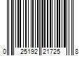 Barcode Image for UPC code 025192217258