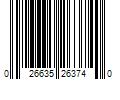 Barcode Image for UPC code 026635263740