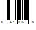 Barcode Image for UPC code 026916000743