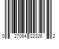 Barcode Image for UPC code 027084223262